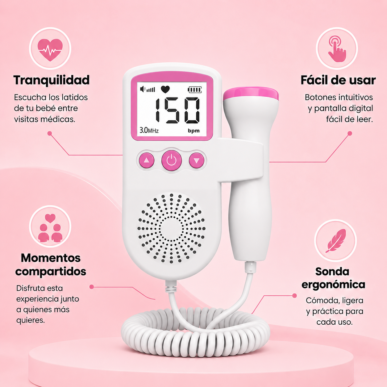 Monitor doppler fetal portátil
